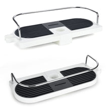 Load image into Gallery viewer, Lolypot Bathroom Shelf Rack Shower Caddy Wall Mount Holder, no Drilling Shower Organiser for Shampoo Soap with 19-25mm Rail and Double Hook