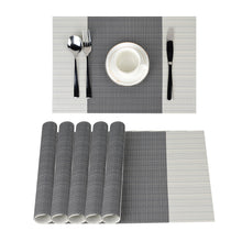Load image into Gallery viewer, Lolypot Set of 6 Washable Place Table PVC Placemats Non-Slip and Environmental Protection Dining Mats