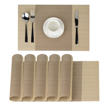 Load image into Gallery viewer, Lolypot Set of 6 Washable Place Table PVC Placemats Non-Slip and Environmental Protection Dining Mats