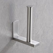 Load image into Gallery viewer, Lolypot Toilet Paper Holder Vertical Self Adhesive, Toilet Roll Holder Without Drilling, WC Paper Holder Stainless Steel, Roll Holder for Kitchen and Bathroom