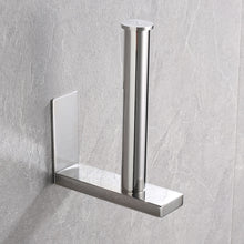 Load image into Gallery viewer, Lolypot Toilet Paper Holder Vertical Self Adhesive, Toilet Roll Holder Without Drilling, WC Paper Holder Stainless Steel, Roll Holder for Kitchen and Bathroom
