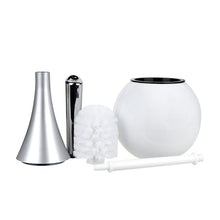 Load image into Gallery viewer, Lolypot Stainless Steel Base Toilet Brush Bathroom WC Scrub Brush Holder Toilet Cleaning Brush