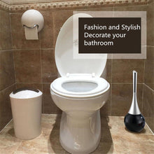 Load image into Gallery viewer, Lolypot Stainless Steel Base Toilet Brush Bathroom WC Scrub Brush Holder Toilet Cleaning Brush