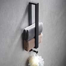 Load image into Gallery viewer, Lolypot Towel Holder Without Drilling, Towel Rail Stainless Steel Self Adhesive, Bathroom Towel Rack No Drilling, Brushed Towel Bar Glue, Guest Towel Stand 40cm with Hook for Bathroom