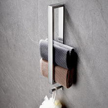 Load image into Gallery viewer, Lolypot Towel Holder Without Drilling, Towel Rail Stainless Steel Self Adhesive, Bathroom Towel Rack No Drilling, Brushed Towel Bar Glue, Guest Towel Stand 40cm with Hook for Bathroom