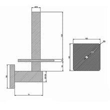 Load image into Gallery viewer, Lolypot Toilet Paper Holder Toilet Roll Holder Brushed Vertical WC Paper Holder 304 Stainless Steel Wall Mount Kitchen Roll Holder for Bathroom and Kitchen