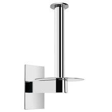 Load image into Gallery viewer, Lolypot Toilet Paper Holder Toilet Roll Holder WC Paper Holder Without Drilling 304 Stainless Steel 3M self-Adhesive Polished Chrome Surface Vertical Bathroom Accessories Kitchen Roll Holder