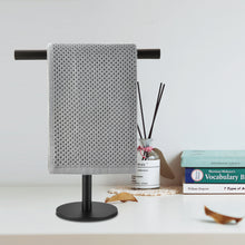 Load image into Gallery viewer, Lolypot Towel Stand 304 Stainless Steel Towel Holder Standing Black Towel Rail No Drilling Can Be Toilet Paper Holder Jewellery Holder for Bathroom and Kitchen