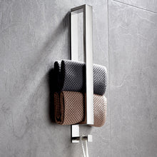 Load image into Gallery viewer, Lolypot Towel Holder Without Drilling, Towel Rail Stainless Steel Self Adhesive, Bathroom Towel Rack No Drilling, Brushed Towel Bar Glue, Guest Towel Stand 40cm with Hook for Bathroom