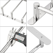 Load image into Gallery viewer, Lolypot Towel Rail Multilayer 304 Stainless Steel Towel Holder Wall Shelf Towel Rack Wall Mounted 40 cm Wall Bath Towel Holder 3 Rails Bath Towel Rail for Bathroom and Kitchen