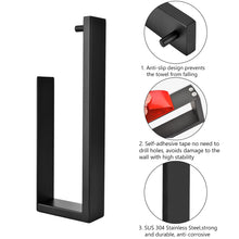 Load image into Gallery viewer, Lolypot Towel Holder Towel Bar Towel Ring Without Drilling 304 Stainless Steel Self Adhesive Towel Rack Bathroom Holder Accessory for Kitchen and Bathroom