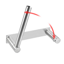 Load image into Gallery viewer, Lolypot Toilet Roll Holder Square Toilet Paper Holder No Drilling Required Toilet Roll Holder Self-Adhesive Brushed 304 Stainless Steel Roll Holder for Bathroom and Kitchen