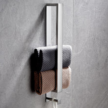 Load image into Gallery viewer, Lolypot Towel Holder Without Drilling, Towel Rail Stainless Steel Self Adhesive, Bathroom Towel Rack No Drilling, Brushed Towel Bar Glue, Guest Towel Stand 40cm with Hook for Bathroom