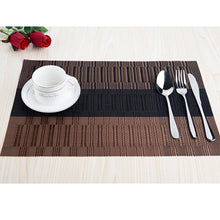 Load image into Gallery viewer, Lolypot Set of 6 Washable Place Table PVC Placemats Non-Slip and Environmental Protection Dining Mats