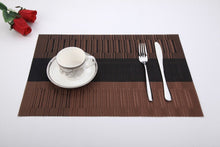 Load image into Gallery viewer, Lolypot Set of 6 Washable Place Table PVC Placemats Non-Slip and Environmental Protection Dining Mats