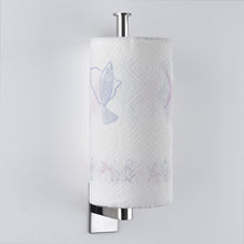 Load image into Gallery viewer, Lolypot Kitchen Roll Holder Self Adhesive, Kitchen Paper Towel Holder Chrome Stainless Steel, Kitchen Paper Rack Without Drilling, Toilet Paper Holder Vertical No Drilling 26cm