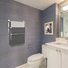 Load image into Gallery viewer, Lolypot Towel Rail Multilayer 304 Stainless Steel Towel Holder Wall Shelf Towel Rack Wall Mounted 40 cm Wall Bath Towel Holder 3 Rails Bath Towel Rail for Bathroom and Kitchen
