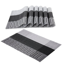 Load image into Gallery viewer, Lolypot Set of 6 Washable Place Table PVC Placemats Non-Slip and Environmental Protection Dining Mats