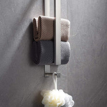 Load image into Gallery viewer, Lolypot Towel Holder Without Drilling, Towel Rail Stainless Steel Self Adhesive, Bathroom Towel Rack No Drilling, Brushed Towel Bar Glue, Guest Towel Stand 40cm with Hook for Bathroom