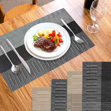 Load image into Gallery viewer, Lolypot Set of 6 Washable Place Table PVC Placemats Non-Slip and Environmental Protection Dining Mats