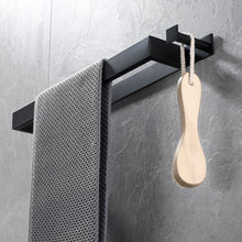 Load image into Gallery viewer, Lolypot Towel Holder Without Drilling, Towel Rail Stainless Steel Self Adhesive, Bathroom Towel Rack No Drilling, Brushed Towel Bar Glue, Guest Towel Stand 40cm with Hook for Bathroom