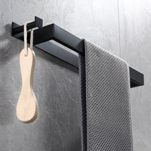 Load image into Gallery viewer, Lolypot Towel Holder Without Drilling, Towel Rail Stainless Steel Self Adhesive, Bathroom Towel Rack No Drilling, Brushed Towel Bar Glue, Guest Towel Stand 40cm with Hook for Bathroom