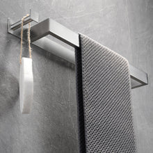 Load image into Gallery viewer, Lolypot Towel Holder Without Drilling, Towel Rail Stainless Steel Self Adhesive, Bathroom Towel Rack No Drilling, Brushed Towel Bar Glue, Guest Towel Stand 40cm with Hook for Bathroom