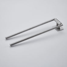 Load image into Gallery viewer, Lolypot Double Towel Rail, Brushed 304 Stainless Steel, Double Armed, Wall Mounted Towel Rack, 35 cm, Wall Bath Towel Holder, 2 Rails, Bath Towel Rail for Bathroom and Kitchen
