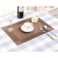 Load image into Gallery viewer, Lolypot Set of 6 Washable Place Table PVC Placemats Non-Slip and Environmental Protection Dining Mats