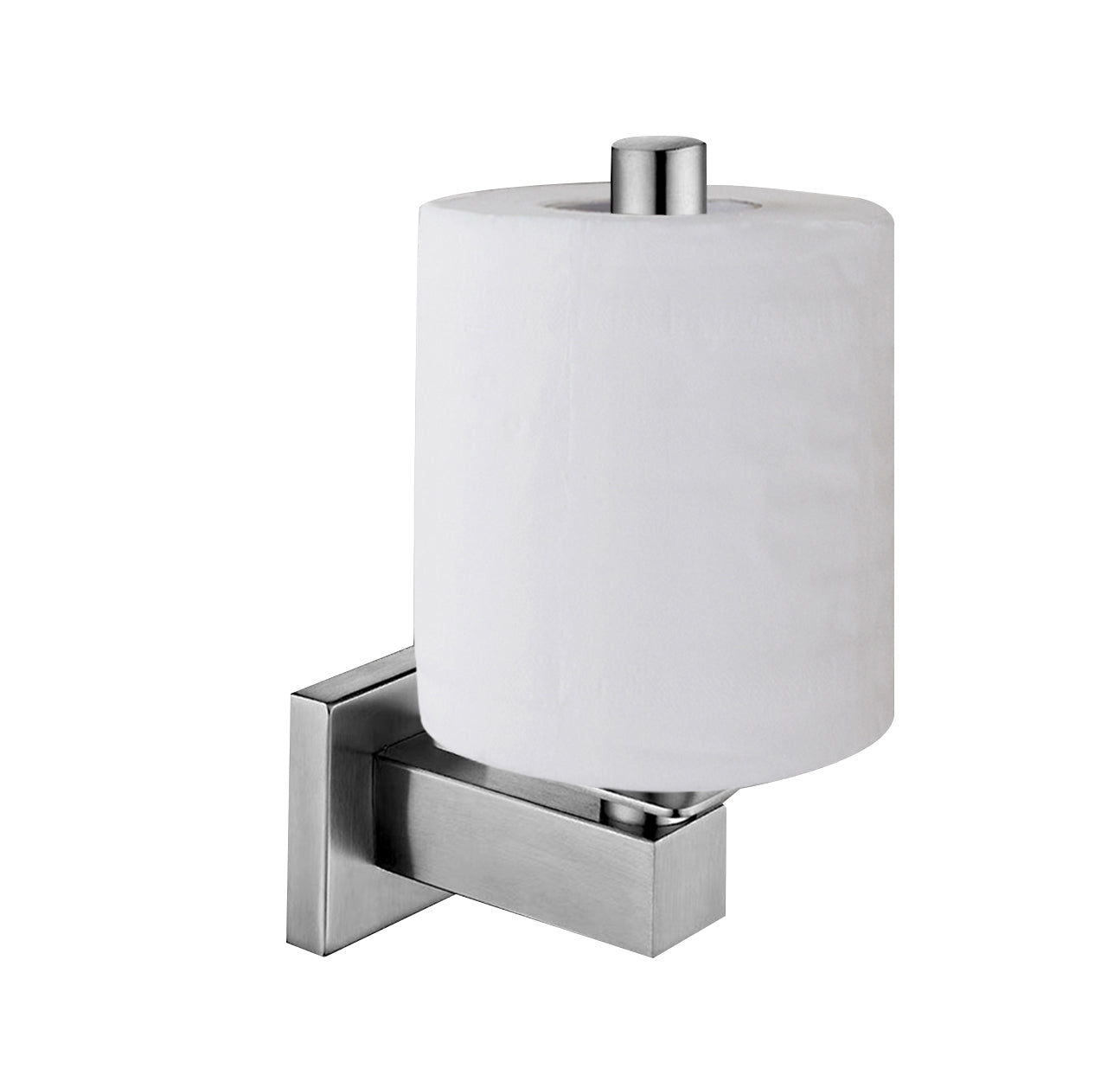 Lolypot Toilet Paper Holder Toilet Roll Holder Brushed Vertical WC Paper  Holder 304 Stainless Steel Wall Mount Kitchen Roll Holder for Bathroom and