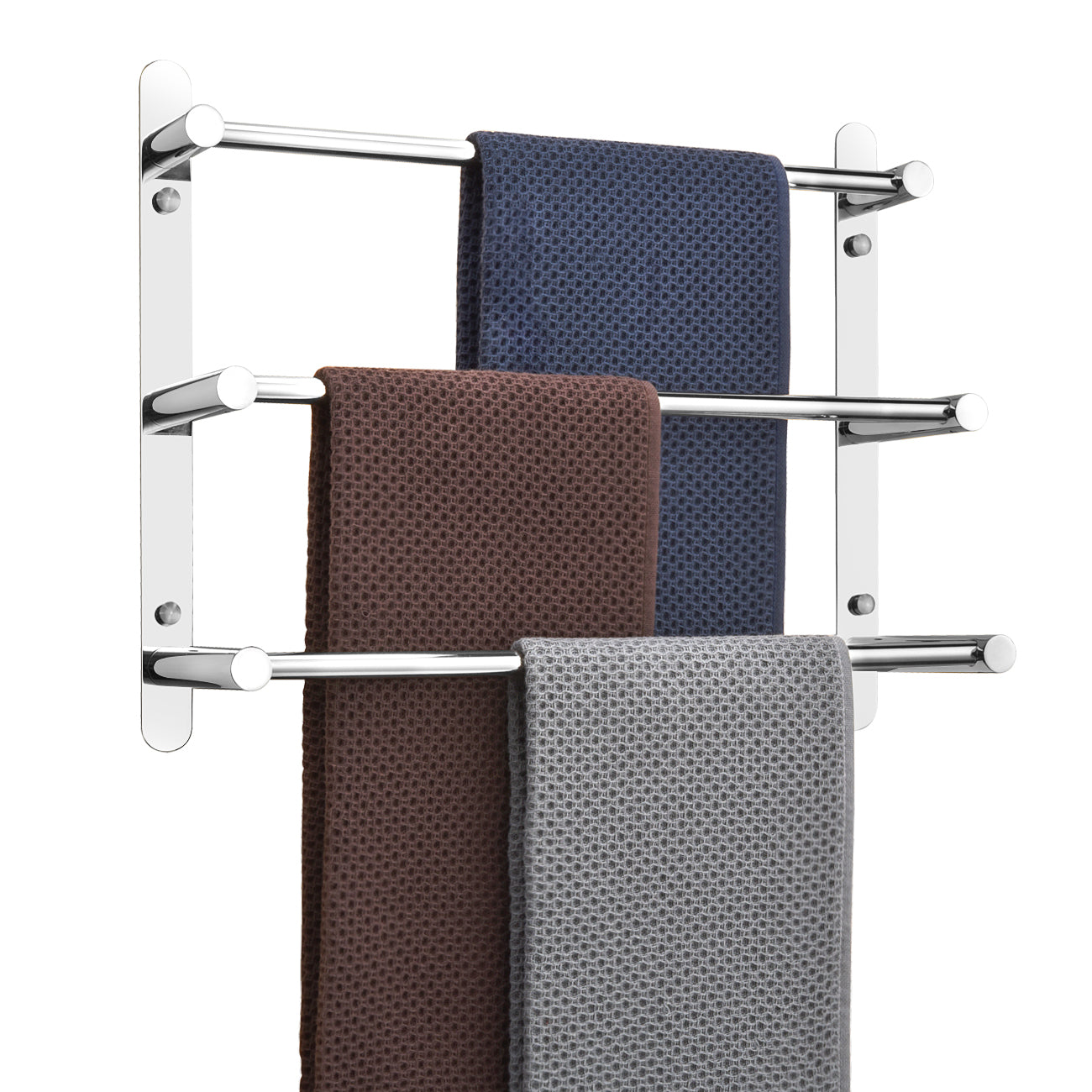 Lolypot Towel Rail Multilayer 304 Stainless Steel Towel Holder Wall Shelf Towel Rack Wall Mounted 40 cm Wall Bath Towel Holder Rails Bath Towel Rail