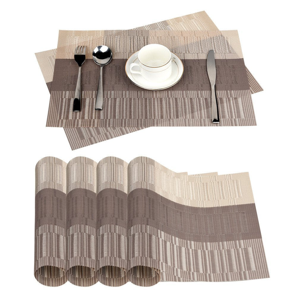 Bortset Træ tårn Lolypot Set of 6 Washable Place Table PVC Placemats Non-Slip and Envir –  Lolypot Home Basics